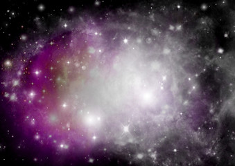 galaxy in a free space