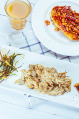 Creamy White Wine and Mushroom Sauce