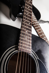 Fototapeta na wymiar detail of classic guitar