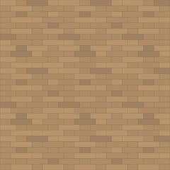 Brown brick wall background - Vector illustration