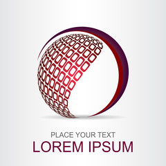 Abstract vector logo. Logo template.