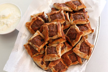 Lebanon cuisine: Sfeeha (open meat pies) © diak