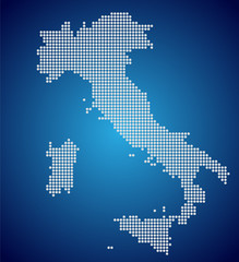Fototapeta na wymiar The Italian Map - Pixel