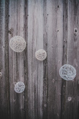 Wedding still life in rustic style. Retro stylized photo.