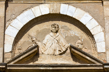 Relief on the Church of San Pietro in Volterra