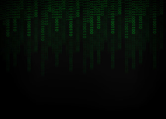 Abstract binary code with digital board background