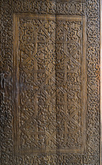 The door of durum to the ancient pattern handmade Uzbekistan
