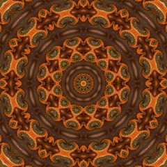 Kaleidoscopic design abstract ornament seamless texture, wavy pa