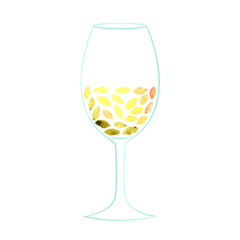 Glass of white wine