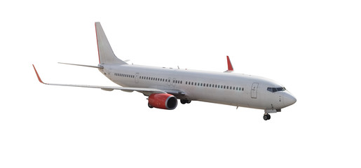 Obraz premium passenger airplane isolated on white background