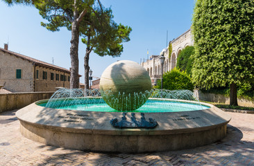 Republic of San Marino is an enclaved microstate surrounded by Italy, situated on the Italian...