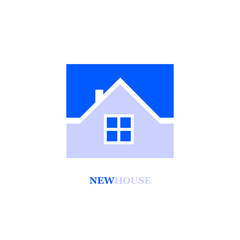 New House Logo, Vector Illustration