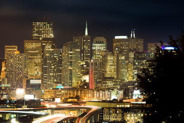 Fototapeta na wymiar San Francisco Night view