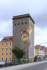 Obraz premium Spittelturm an der Altstadtbrücke in Görlitz