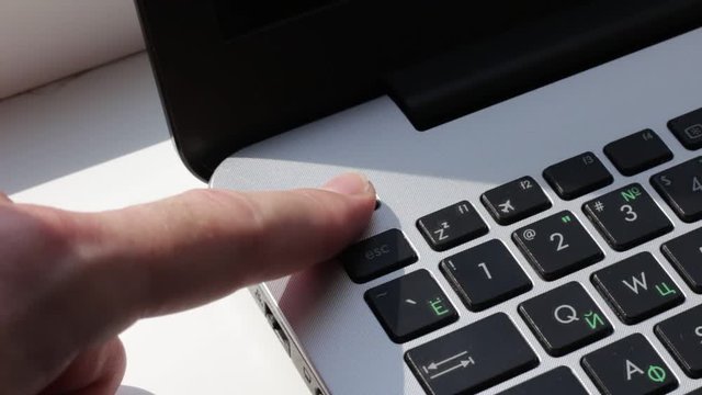 Laptop' turn on/off power button