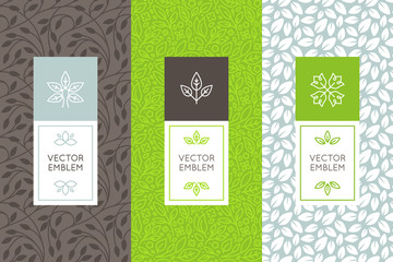 Vector set of packaging design templates