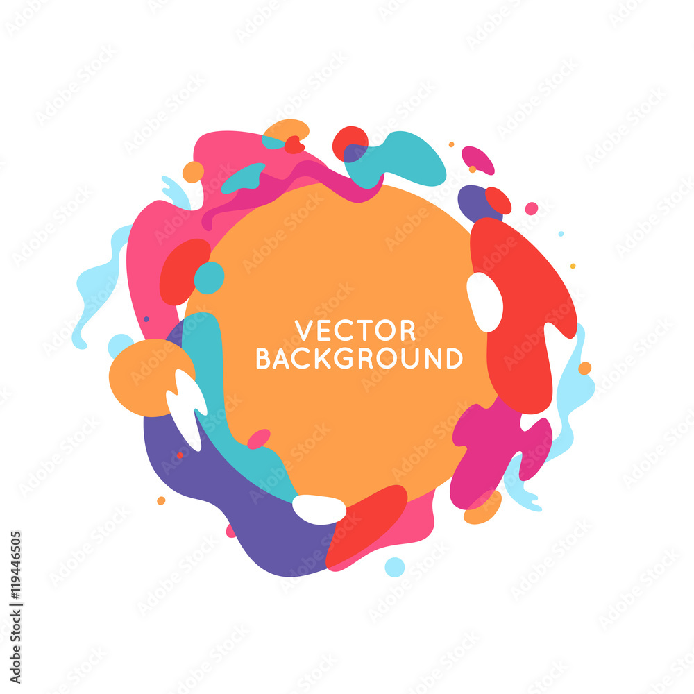 Poster vector decorative abstract background