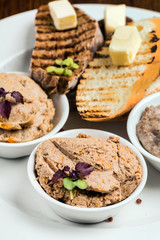 Pate and sandwiches