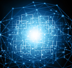 Best Internet Concept of global business.Technological background. Rays symbols Wi-Fi, of the Internet, television, mobile and satellite communications