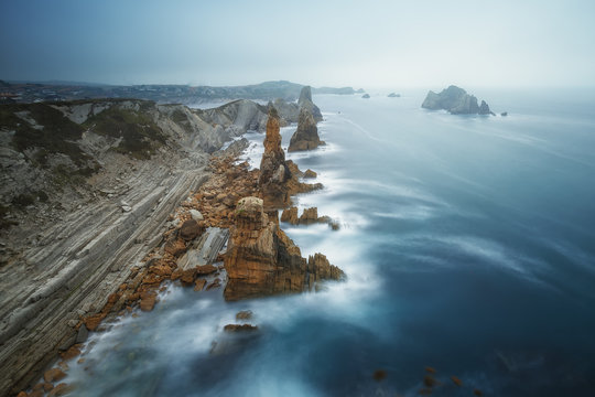 Cloudy weather at the Costa Quebrada