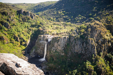 Waterfall in Pozo de los humos, Arribes del duero, Salamanca