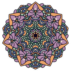 Colorful mandala. Vector illustration.