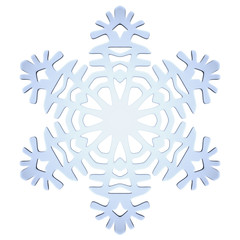 Blue decorative snowflake