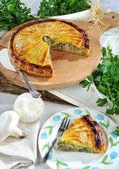 Torta salata ai funghi