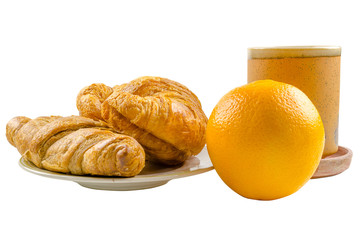 Croissants, isolate photo on white background