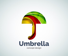 Vector umbrella logo template
