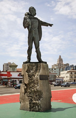 Monument to Jose Marti on Malecon esplanade in Havana. Cuba
