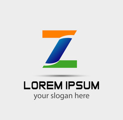 Letter z logo icon design template elements. Vector color sign
