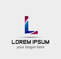 Letter L logo icon
