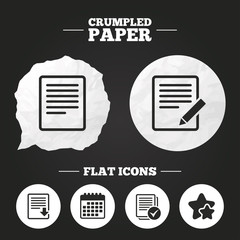 Document icons. Download file and checkbox.