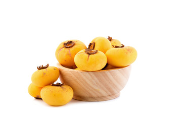 Gold Apple, Diospyros decandra Lour. Thai fruit and Thai herb.on