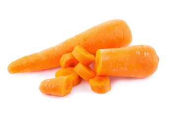 carrot on white background