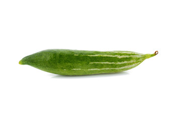 Snake gourd on white background