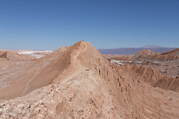 Fototapeta na wymiar View from Valle de la Luna (Moon Valley), Atacama Desert, Chile 