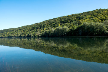 Fototapeta na wymiar summer landscape of the Dniester River