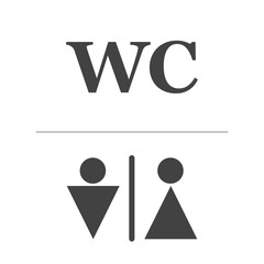 Men and women wc icon. Toilet sign. Vector isolated object.