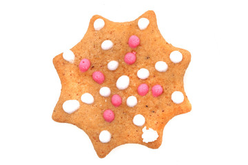 christmas gingerbread star shape
