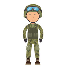 military soldier cartoon