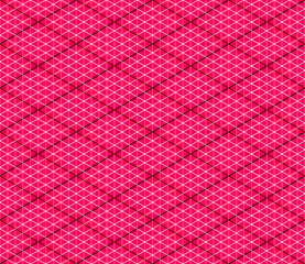 Pink Vector Seamless Isometric Background