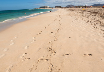 Corralejo Beach on Fuerteventura, Canary Islands, Spain