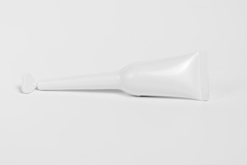 Cosmetic tube isolated on white background with clipping path
