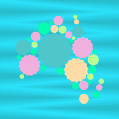Abstract map of Australia