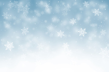 Naklejka na ściany i meble abstract Christmas background with snowflakes