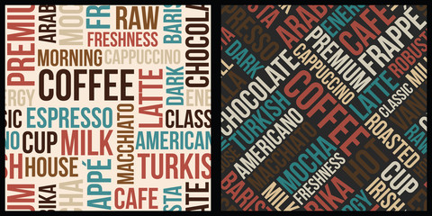 coffee words pattern, coffee text pattern, coffee pattern, coffee background, seamless pattern, text pattern, words pattern, coffee font