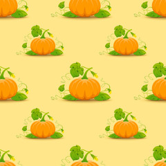 Vector pumpkin wallpaper.