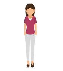 Fototapeta premium avatar woman girl